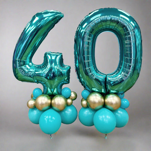 Turquoise Age Number Centrepiece