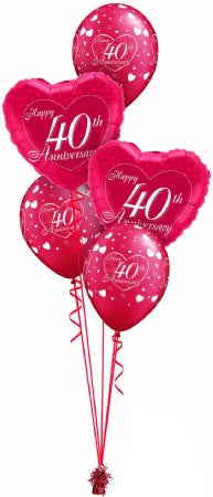 40th Wedding Anniversary Balloon Bouquet