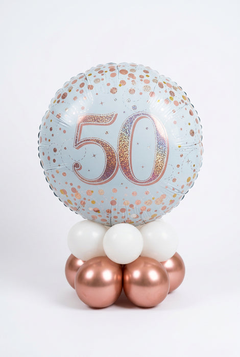 Rose Gold Age Birthday Mini Table Decoration