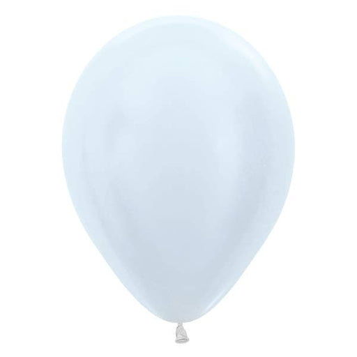 Plain Satin White Latex Balloon