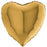 Gold Heart Foil Balloon