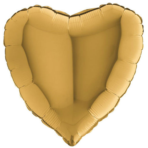 Gold Heart Foil Balloon