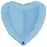 Pastal Blue Heart Foil Balloon