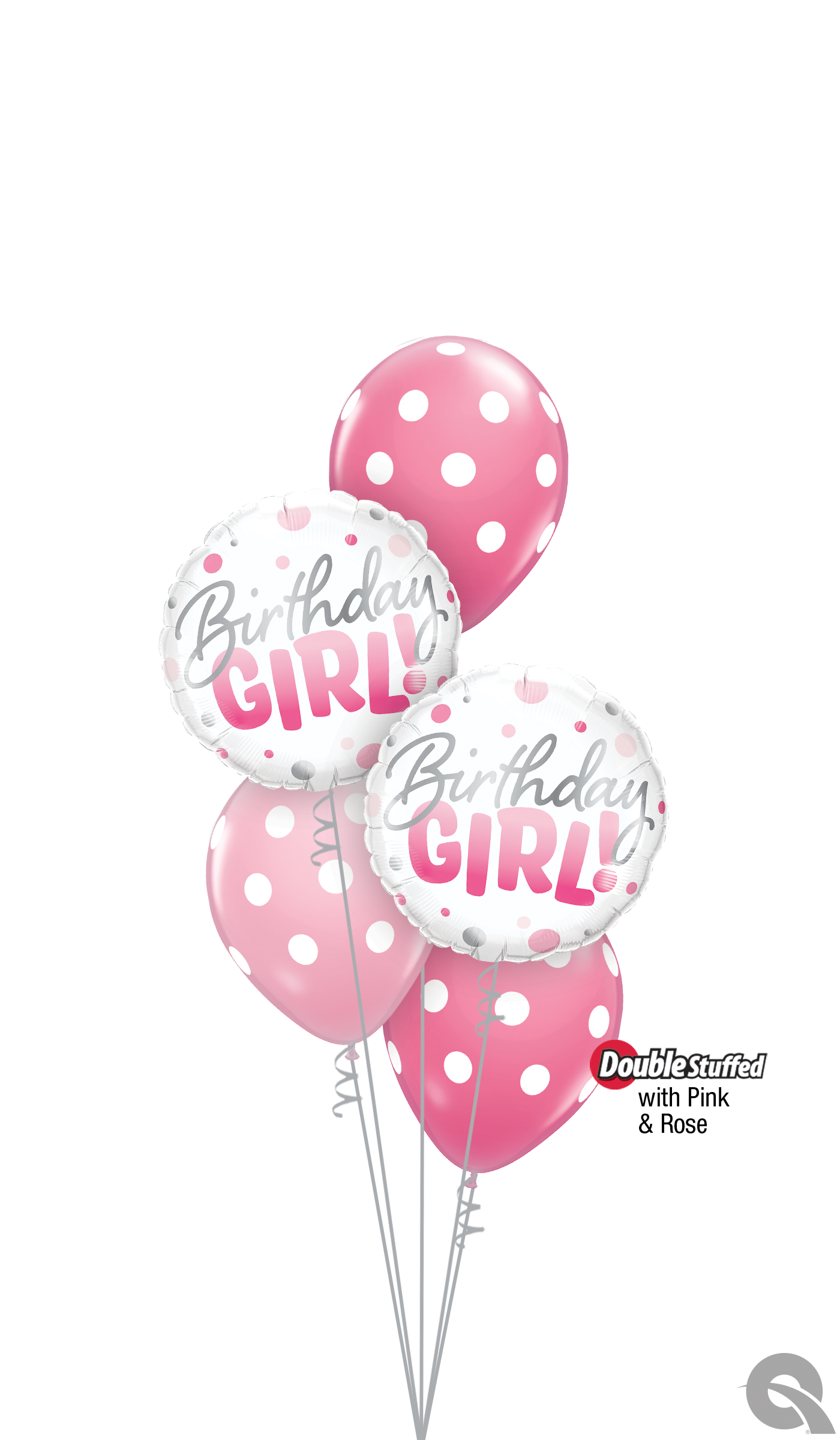 Birthday Girl Balloon Cluster