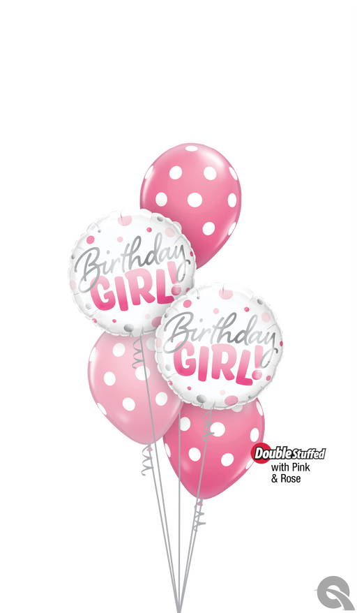 Birthday Girl Balloon Cluster