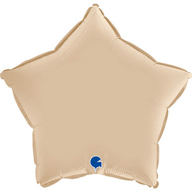 Star Foil Balloon (Satin cream)