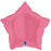 Bubblegum Pink Pink Star Foil Balloon