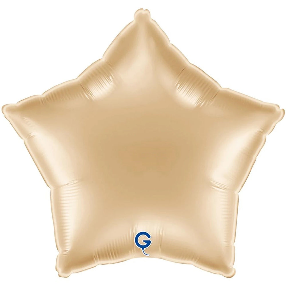 Star Foil Balloon (White Gold)
