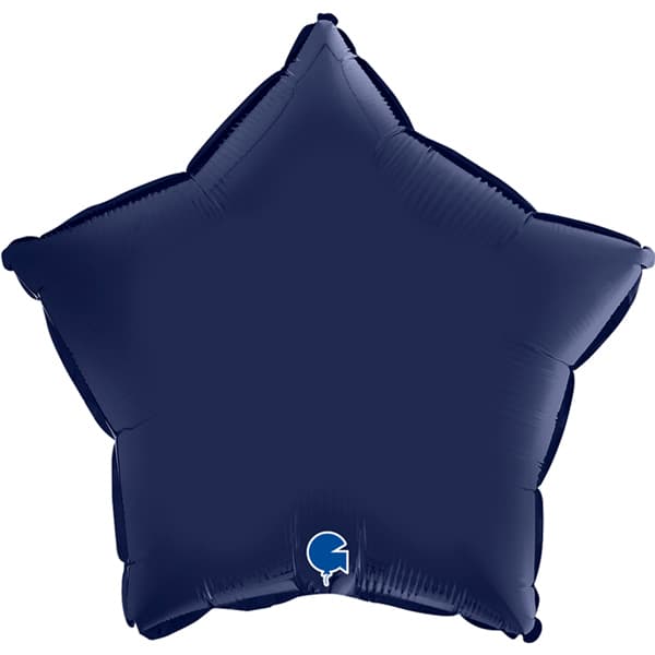 Navy Blue Star Foil Balloon