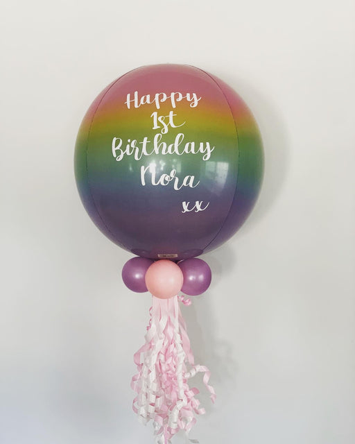 Personalised Orbz foil balloon