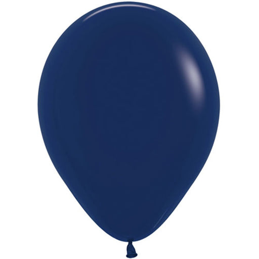 Navy Inflated Latex Balloon