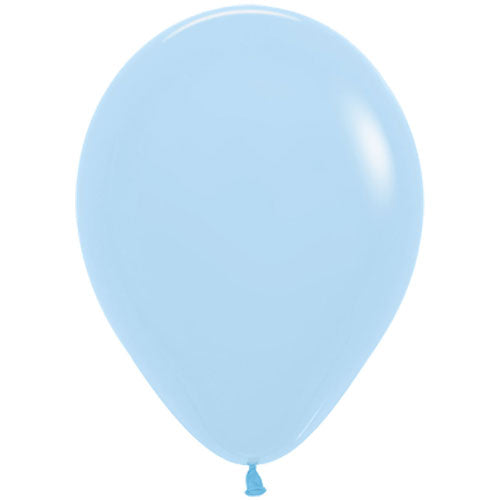 Pastel Matt Blue Latex Balloon