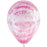 Graffiti Rose Pink Latex Balloon