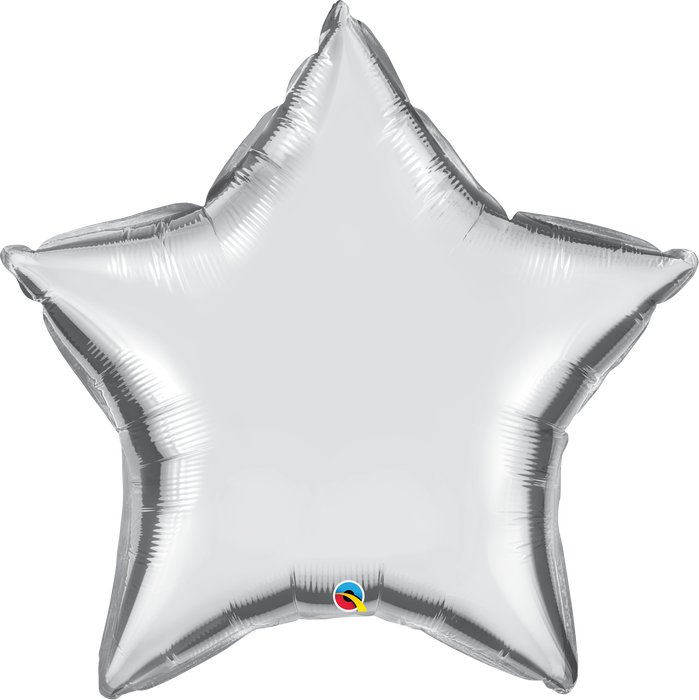 Giant Foil Silver Star Balloon