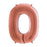 Number 0 - 9 Foil Balloon (Rose Gold)