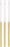 White and Gold Birthday Candles - SALE