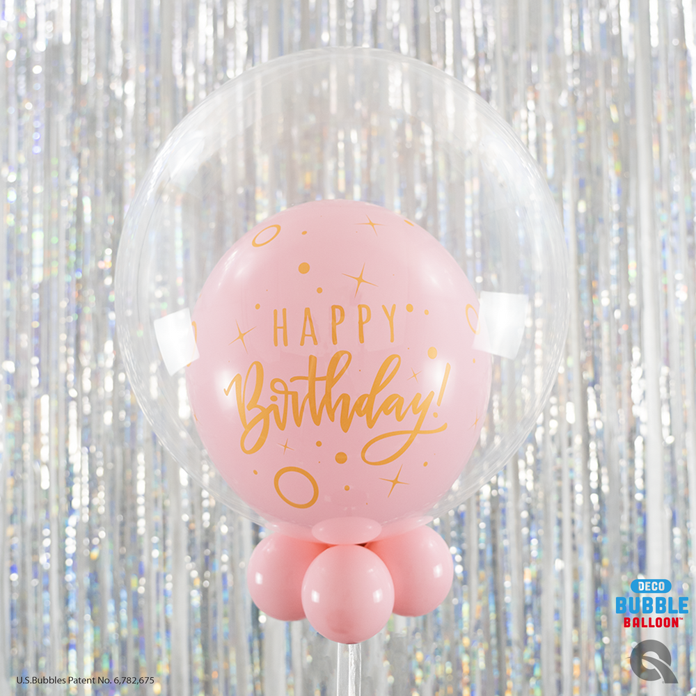 Clear Happy Birthday Bubble Balloon