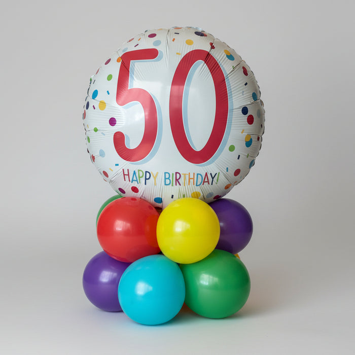 Age Birthday Mini Table Decoration (Bright Colours)