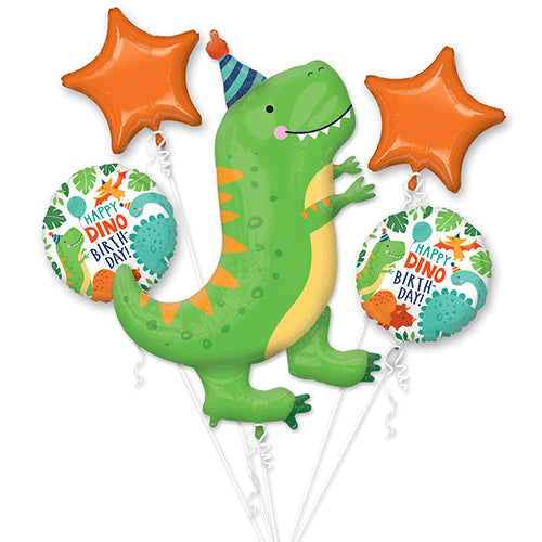 Luxury Happy Birthday Dinosaur Balloon cluster