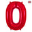 Red Numbers 0 - 9 Balloons