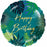 Happy Birthday Tropical Leaves Foil Balloon
