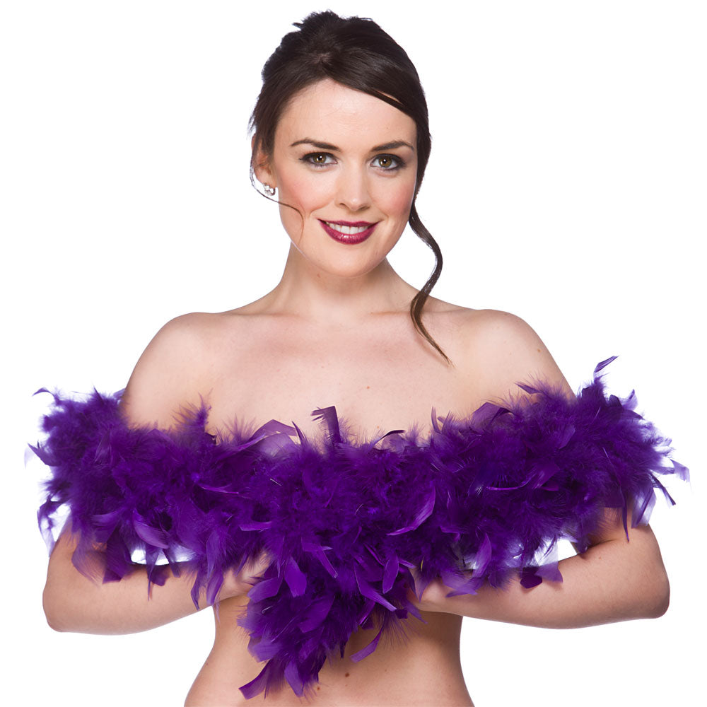 Purple Feather Boa (Ac-9014) - SALE
