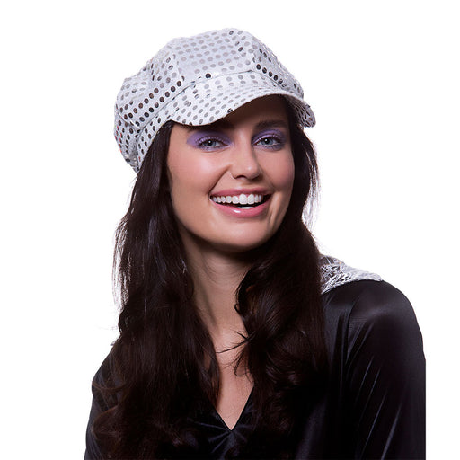 Silver Sequin Hat