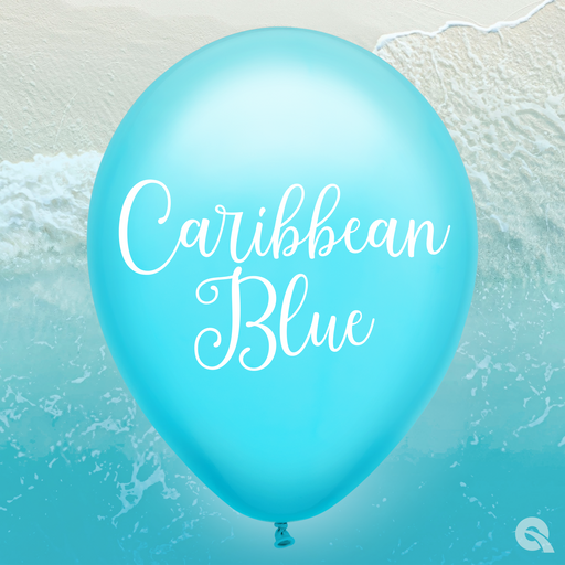 Caribbean Blue Latex Balloon