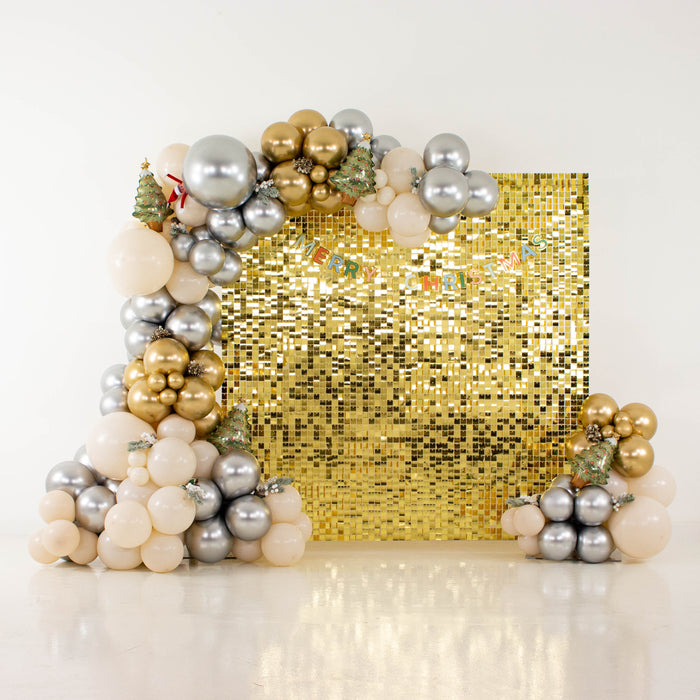 Sequin Wall with Balloon Arch