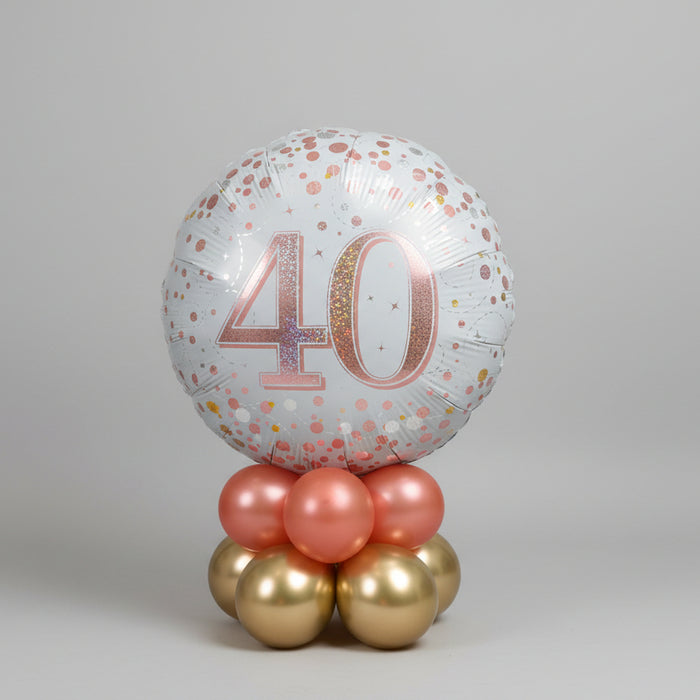 Rose Gold Age Birthday Mini Table Decoration