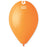 Plain Orange inflated Latex Balloon