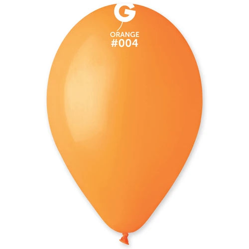 Plain Orange inflated Latex Balloon