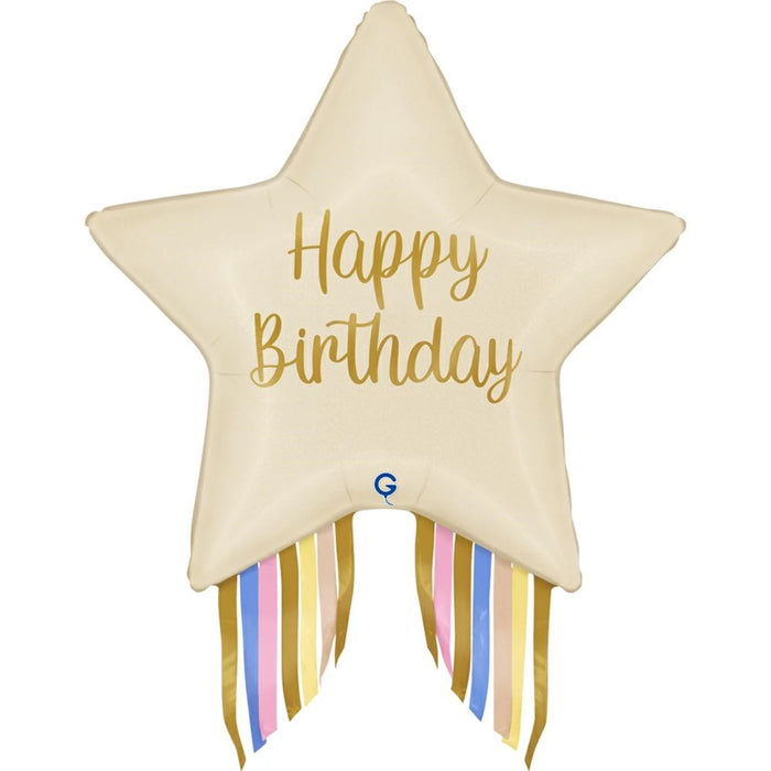 Birthday Starburst Foil Balloon