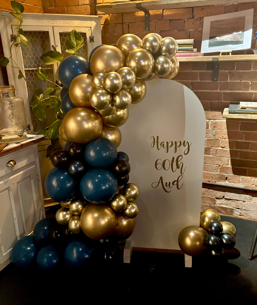 Sailboard with Balloon Garland