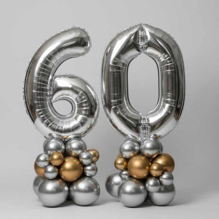 Silver Age Number Stack Centrepiece