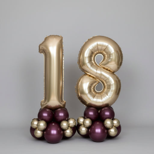 Gold Age Number Centrepiece