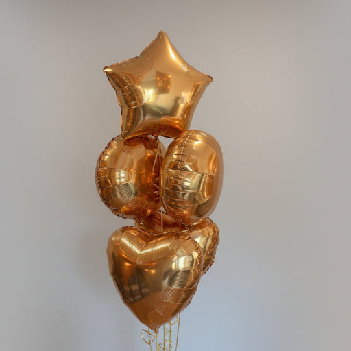 Gold Foil Balloon Cluster