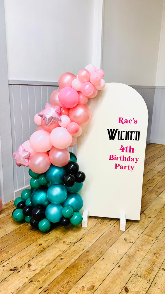 Sailboard with Balloon Garland