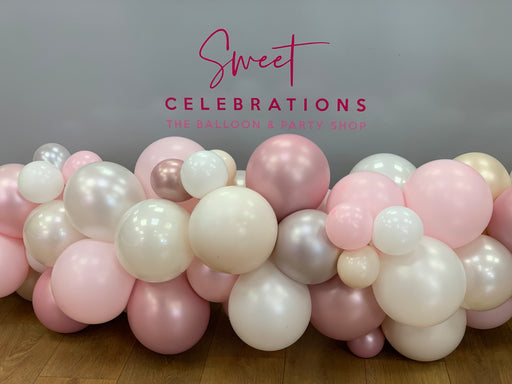 Shades of Pastel Pinks Balloon Garland