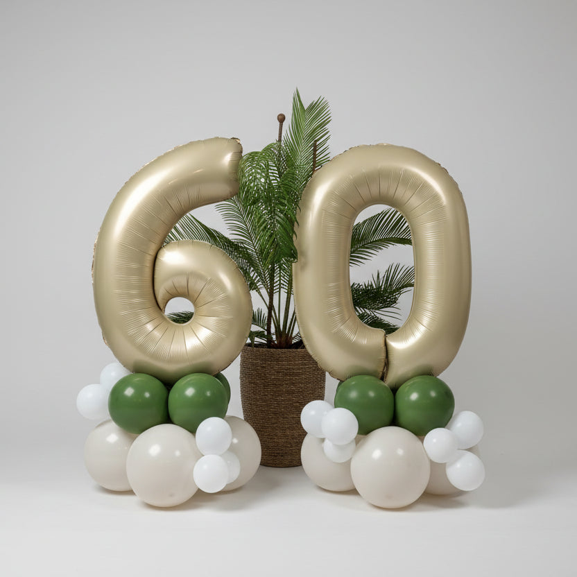 Cream Age Number Stack Centrepiece