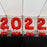 Large 2024 Inflated Gold Number Balloons