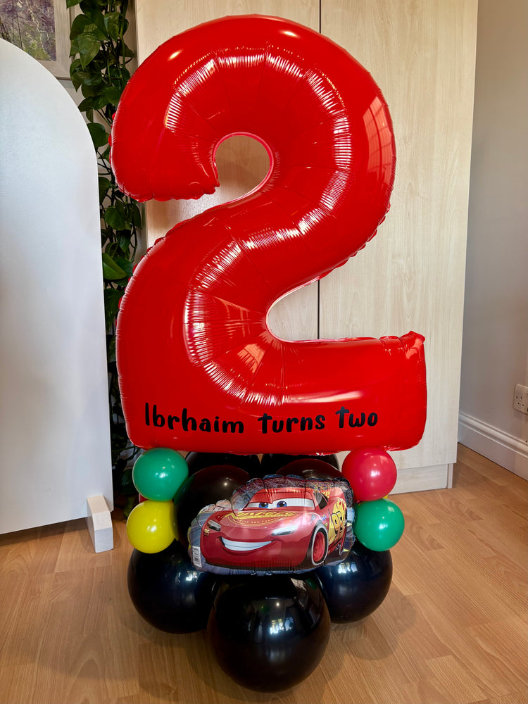 Number Birthday Stack (Cars)