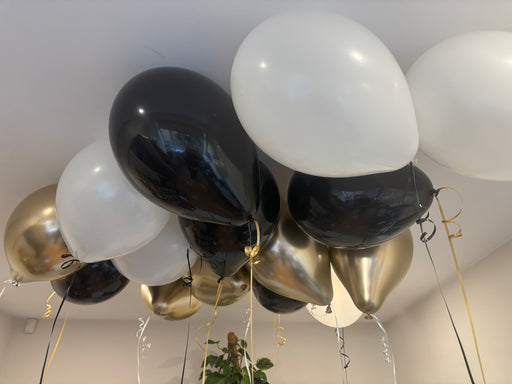 Plain Latex Balloons (Silver, Gold and Black)