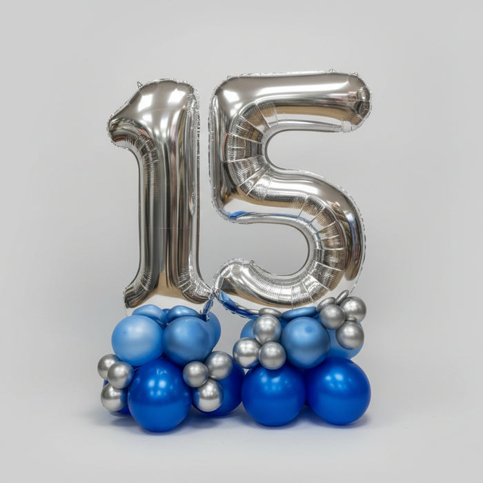 Silver Age Number Stack Centrepiece