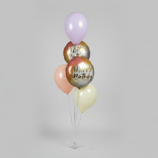 Happy Birthday Classic Balloon Cluster