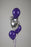 Silver Heart Balloon Cluster