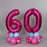 Bright Pink Age Number Stack Centrepiece