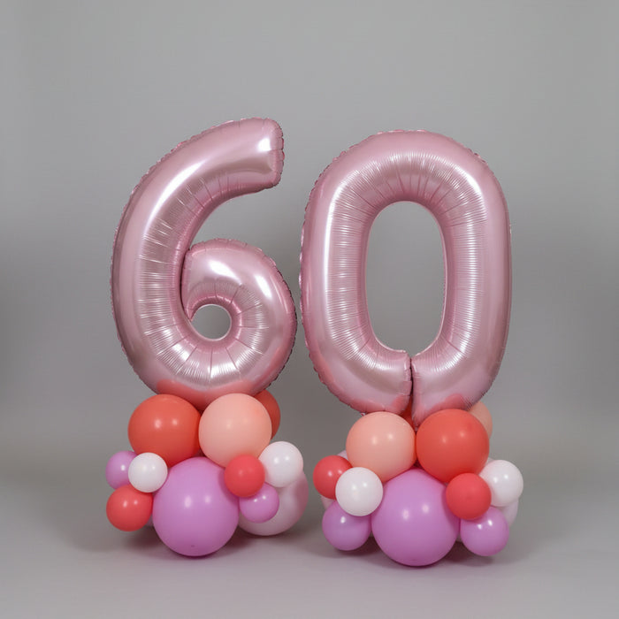 Pastel Pink Age Number Stack