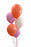 Clusters of 5 latex balloons