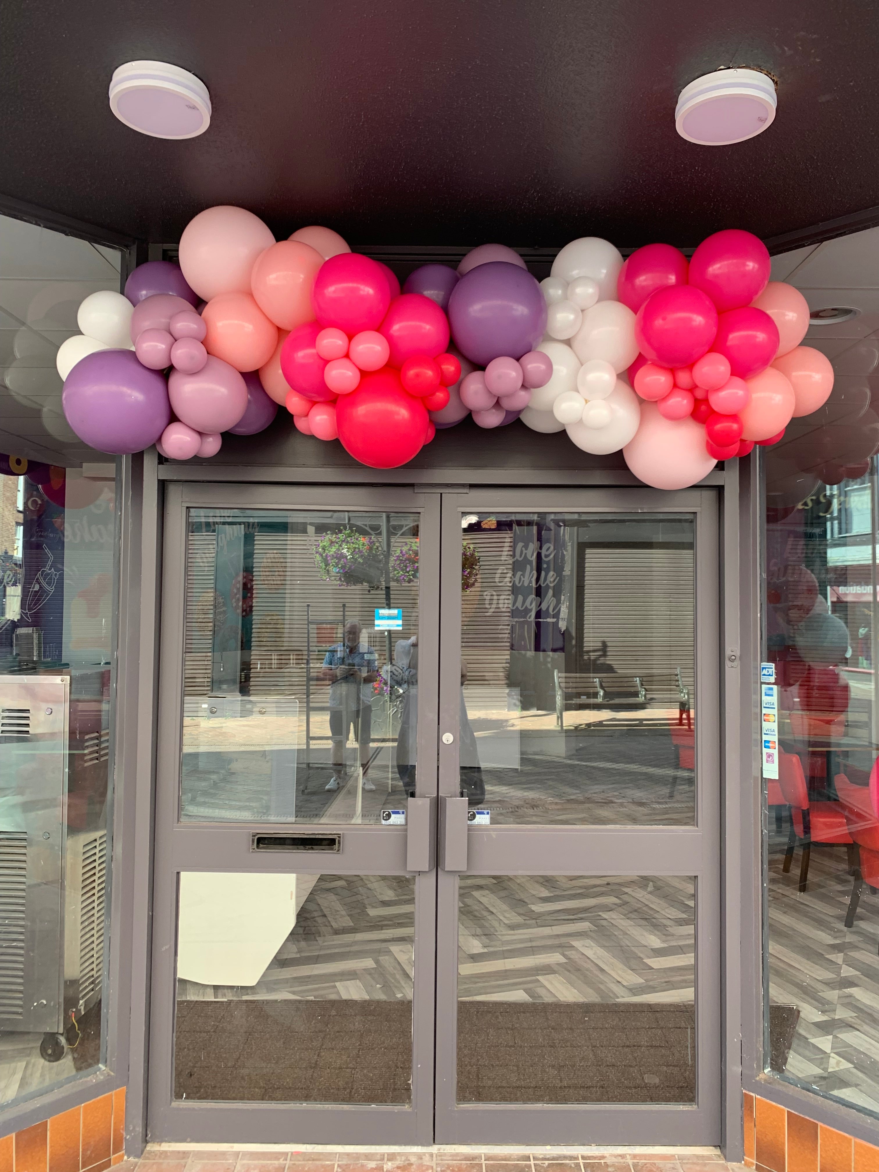 Pink and Purple Balloon Garland